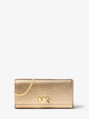 Mott Metallic Leather Chain Wallet – Michael Kors Pre